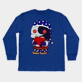 fnaf security breach moondrop valentine chibi Kids Long Sleeve T-Shirt